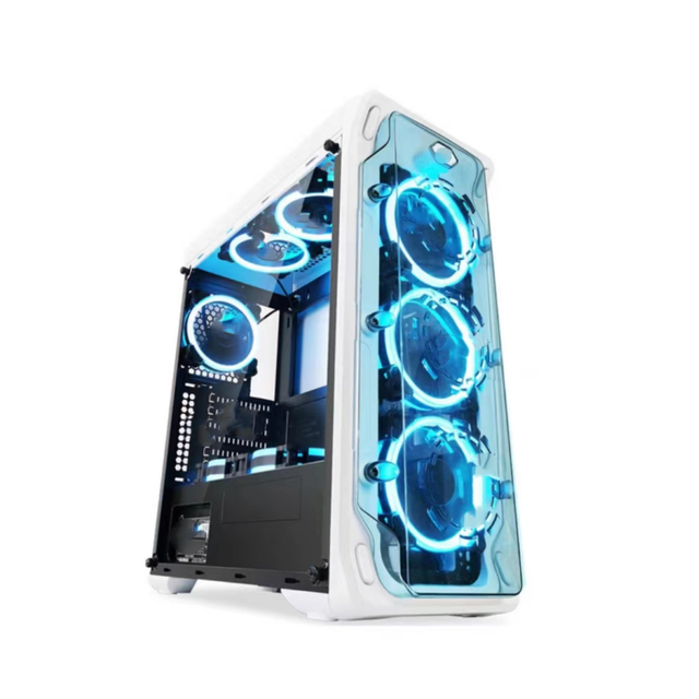 Case Desktop Computer Games Full Side Transparent Gaming case Pc Computer Gaming Casing with Fans