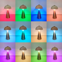Lampe de table en marbre moderne et portable, rechargeable, petite lampe de chevet en marbre pour hôtels de luxe, restaurants