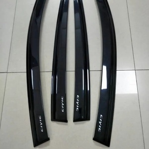 KQD Vente en gros Déflecteur de vent pour vitres de voiture, garniture décorative en PC, pare-soleil pour Honda Civic 2017 et modèles ultérieurs - Product Image 6