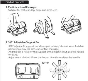 Circulación sanguínea multiusos eléctrico Mejor Precio de producto de Spa pies de pantorrilla máquina de masaje de piernas - Product Image 6