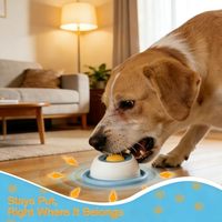 ZMaker 2026 Nouveau Bol Anti-Anxiété avec Balle Rotative Personnalisable pour Chien, Jouet à Lécher Durable