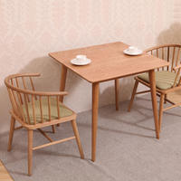 Tables de restaurant modernes en bois, meubles de bar, tables carrées en bois pour café, ensemble de tables