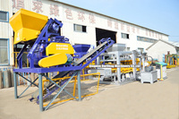 QT5-15 Machine de fabrication de briques de jardin entièrement automatique pour blocs de béton, briques de ciment entièrement automatiques et briques de cendres volantes entièrement automatiques