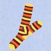 Chaussettes de football de sport mi-mollet à la mode Chaussettes hautes rayées de Noël pour femmes