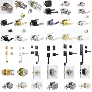 Khóa cửa tay nắm cửa sóng mạ niken satin 2025, tay nắm cửa trước, khóa cửa nhà, tay nắm cửa gỗ, thép không gỉ hiện đại - Product Image 5