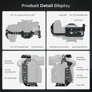 สำหรับ smallrig hawklock ชุดกรงปลดเร็วสำหรับ <span class=keywords><strong>Panasonic</strong></span> Lumix GH7/<span class=keywords><strong>GH6</strong></span>ที่มีด้ามจับด้านบนกล้อง4825 - Product Image 2