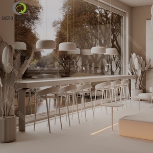 Modern Coffee Shops Interior Design Customize Shop Furniture High Quality Coffee Bar Counter Design For Coffee Shop Decoration - Product Image 4