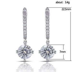 Orecchini Pendenti con Cristalli Pavé per Donne, Eleganti Accessori per Ufficio, Uso Quotidiano e Feste - Product Image 5