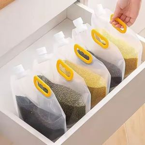 Plastic Food Grade Bags Handle Moisture-Proof Insect-Proof Kitchen for Beer Grains Juice Storage Boxes <b>Bins</b> - Product Image 1