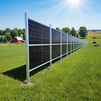 Système de clôture solaire bifacial vertical pour une production d'énergie solaire haute efficacité et des applications extérieures fiables