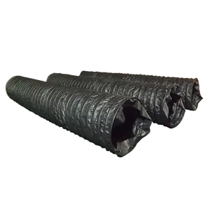PVC flexible compressible antistatic customized zipper coupling air hose for mining ventilation
