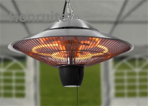 Langit-langit dinding dipasang menggantung 1000W 1500W Taman kedai kopi restoran luar ruangan komersial Halogen inframerah teras pemanas - Product Image 5