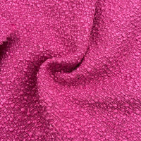 2024 nouveau Design Offre Spéciale 100% Polyester 535gsm poids lourd minimaliste Rose Grain motif cahoteux Tweed tissu pour manteau d'hiver