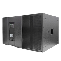 דיוק פרו אודיו WHN15S1 1800W פעיל עץ רמקול 15 אינץ סאב מגבר תיבת 15 "מופעל סאב רמקולים
