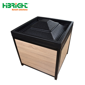 Présentoir Moderne en Bois pour Fruits et Légumes, Table de Promotion de Luxe pour Produits Frais avec Tiroir de Rangement pour Zone Fraîche de Supermarché - Product Image 1