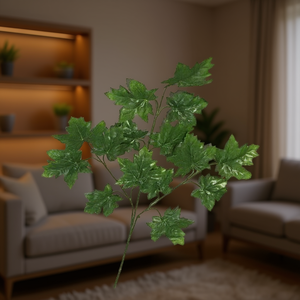 Green Maple Leaves Artificial Plant 12Pcs For Decoration - Product Image 3