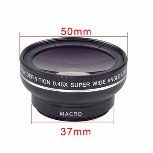 Produk trendi 2023 produk baru 0.45 X Supper lensa makro sudut lebar lensa kamera ponsel portabel untuk iphone ponsel pintar X 11