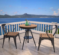Ensemble de tables à manger et chaises d'extérieur au design moderne de luxe, ensemble de meubles de jardin et de patio