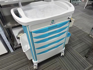 Đồ nội thất bệnh viện cao cấp y tế khẩn cấp ABS bệnh viện xe đẩy thuốc tai nạn gây mê giỏ hàng Đồ chơi xe đẩy thuốc - Product Image 4
