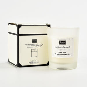 Velas Aromáticas <span class=keywords><strong>de</strong></span> Vidrio Tricolor Hechas a Mano por el Fabricante, Velas <span class=keywords><strong>de</strong></span> Cera <span class=keywords><strong>de</strong></span> Soja sin Humo con Fragancia a Flor <span class=keywords><strong>de</strong></span> Azahar, Regalo - Product Image 3