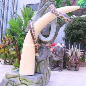 Arche de dinosaures animatroniques métalliques personnalisable pour intérieur/extérieur - Entrée à thème multi-speses avec rugissements réalistes, résistante à la corrosion - Product Image 4