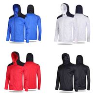 Veste coupe-vent légère unisexe pour l'extérieur, design color block, veste imperméable, vêtements en gros