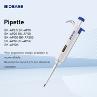 Pipette monocanal à volume réglable BIOBASE 0,5-10μL 10-100μL 100-1000μL, micropipette pour la recherche en laboratoire, pipetteur OEM