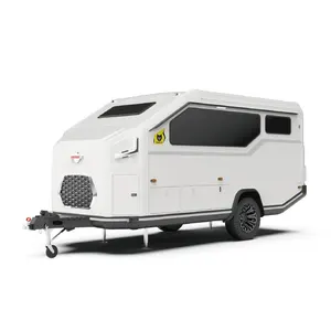 Affordable 6 Meters 24V 4X4 Camper Travel Trailers Aluminum Vacation Car with Kitchen