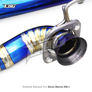 ท่อไอเสียแบบไม่มีวาล์วสำหรับ Aston Martin DB11 <span class=keywords><strong>V12</strong></span> 5.2L ปี 2016-2019 ไทเทเนียมน้ำหนักเบา Supersport X Pipes แบบตรง Axleback - Product Image 2