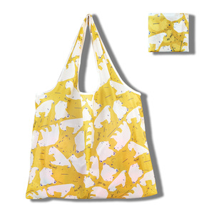 Bolsa de compras plegable de poliéster personalizada CCH, bolso plegable - Product Image 5