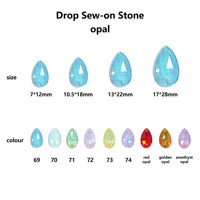Strass à coudre super brillants, perles de verre à 2 trous, pierres à coudre plates en cristal brillant pour bikini, robe, artisanat DIY
