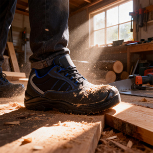 Scarpe Antinfortunistiche da Uomo a Taglio Basso con Punta in Acciaio e Suola Anti-Impatto, Impermeabili e Resistenti a Olio e Acqua per Lavori Edili - Product Image 6