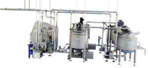 Belüftungs-Kontinuierlicher Mixer Chiffon-Kuchen-Teig Belüftungsmaschine Schwerer Schlagsahne-Herstellungsautomat - Product Image 5