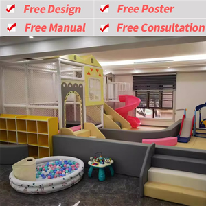 Conjunto de Juegos Infantiles Modernos y Duraderos para Interiores, con Piscina de Pelotas y Tobogán, para Uso Comercial - Product Image 2