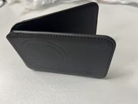 Portefeuille de téléphone pliable en PU ultra-fin avec support MagSafe pour Apple Find My, anti-perte, pour cartes d'identité, cadeau personnel
