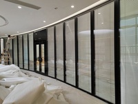 Cloisons de séparation en verre écologiques et mobiles avec cadre en aluminium pour salles de réunion de bureau - Design moderne et haute absorption acoustique