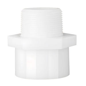 Conexión de Tubería PVDF para Miembros de Equipos, Rosca Macho Recta, Soldadura por Termofusión, Resistente a Altas Temperaturas, Ácidos y Álcalis - Product Image 2