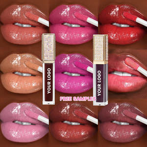 Gloss à lèvres dodu avec logo végétalien personnalisé Base de gloss dodu pour les lèvres Rose Marque privée Huile hyaluronique dodue sur clic - Product Image 1