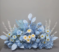 Ensemble de fleurs artificielles en soie tendance pour sol et boules, décoration écologique et magnifique pour la photographie et les vitrines
