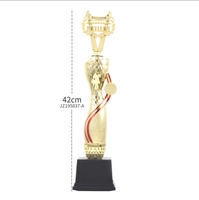 Tasse de trophée en plastique multi-taille Offre Spéciale en usine de démo avec base noire prix de la compétition Abacus en gros artisanat en plastique pour trophée