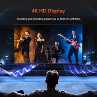 Encodeur/Décodeur Audio/Vidéo SDI 4K pour Diffusion en Direct avec Codec H.264/H.265 et Résolution Réglable