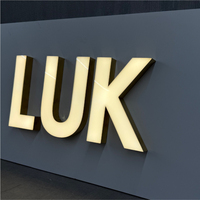 Lettres lumineuses LED personnalisées pour la publicité en 3D, canaux en acrylique, enseignes lumineuses LED extérieures pour lettres