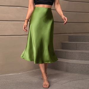 Falda Primavera Verano Elegante Transpirable de Lujo Antiarrugas Cintura Alta Línea A Poliéster <span class=keywords><strong>Y2</strong></span> - Product Image 6