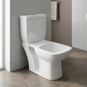 WC en céramique blanc chocolat de style moderne de haute qualité, deux pièces, avec fonction désodorisante pour lavabo et salle de bain - Product Image 3