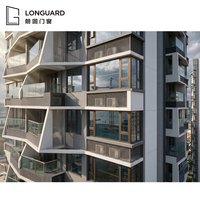 Fenêtre en aluminium à double vitrage trempé, inclinable et pivotante, à économie d'énergie, avec conception de ventilation sécurisée pour le projet en Arabie Saoudite