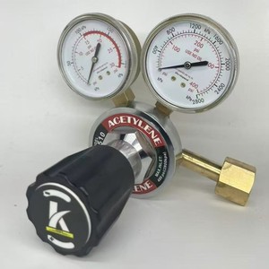 วาล์วลดแรงดันอะเซทิลีน CGA 510 สำหรับอุตสาหกรรม ควบคุมแรงดันแก๊สสูง - Product Image 1