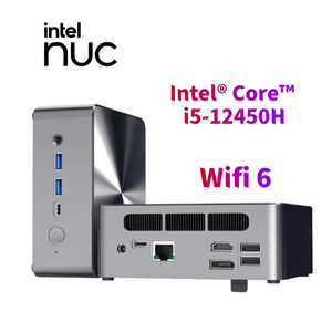 New Design MINI <strong>Computer</strong> <strong>NUC</strong> UHD Graphics Intel Core I5-12450H 8 Core 12 Thread DDR4 64GB RAM Wifi 6 BT5.2 Home Office Mini PC - Product Image 1