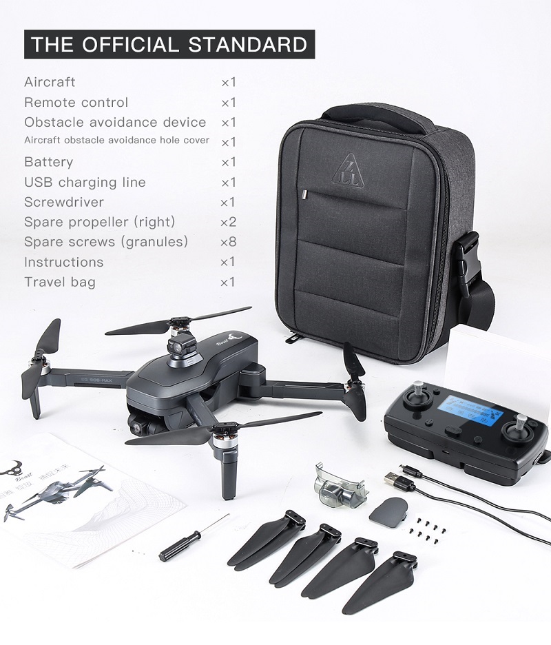 Drone SG906 MAX1 with 4K HD Camera, 3 Axis Gimbal, GPS, and Remote
