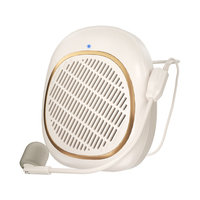 Penguat Suara Mini 10W Peak Plug and Play Mikrofon Headset Berkabel Loudspeaker untuk Pemandu Wisata Promosi