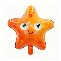 Ballons en aluminium en forme d'animaux marins de style Q : Crabe, Hippocampe, Pieuvre, Poisson-bouffant – Série créative gonflable pour fêtes